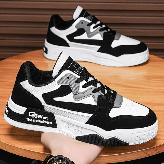 Damen Sportliche Sneakers mit grauen und weißen Designelementen EB