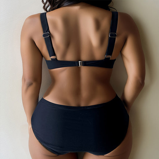 Damen Hochgeschnittener Bikini mit eleganten Cut-Out-Details EB