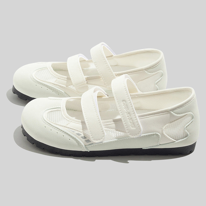 Damen Sportliche Freizeitschuhe mit verstellbarem Klettverschluss und atmungsaktiver Oberseite EB