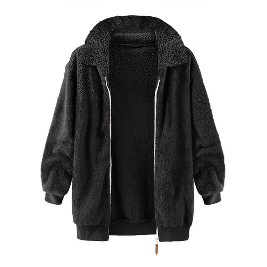 Damen Fleece-Jacke im Oversized-Stil EB