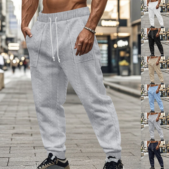 Herren Sportliche Jogginghose mit strukturiertem Design und elastischem Bund EB
