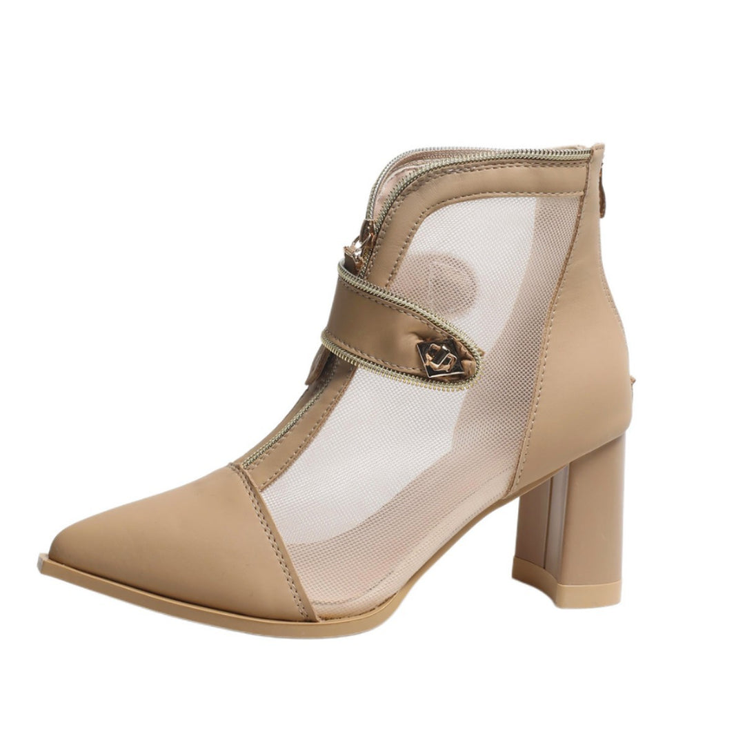 Damen elegante High Heels mit durchsichtigen Einsätzen von EB