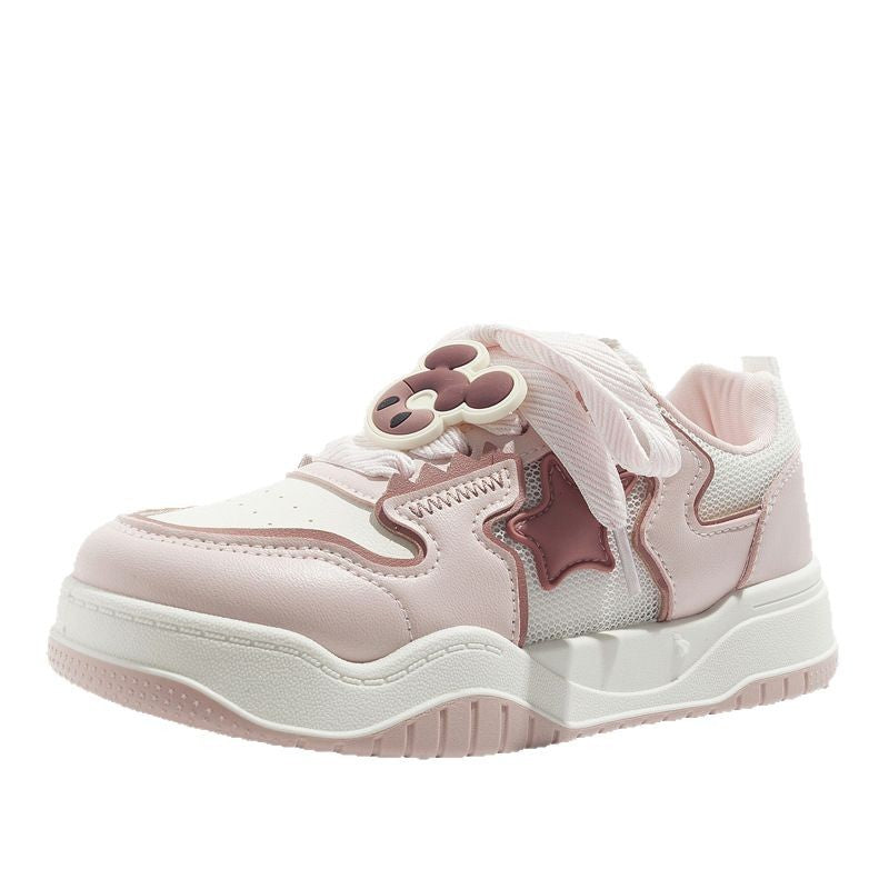 Damen Sneakers mit kreativem Schnürsystem und atmungsaktivem Mesh-Obermaterial EB