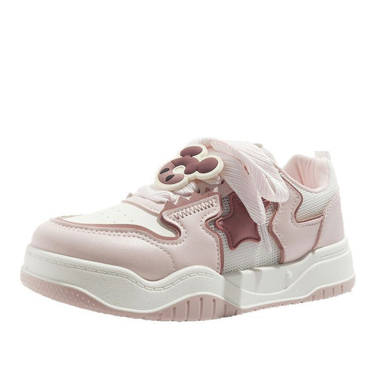 Damen Sneakers mit kreativem Schnürsystem und atmungsaktivem Mesh-Obermaterial EB