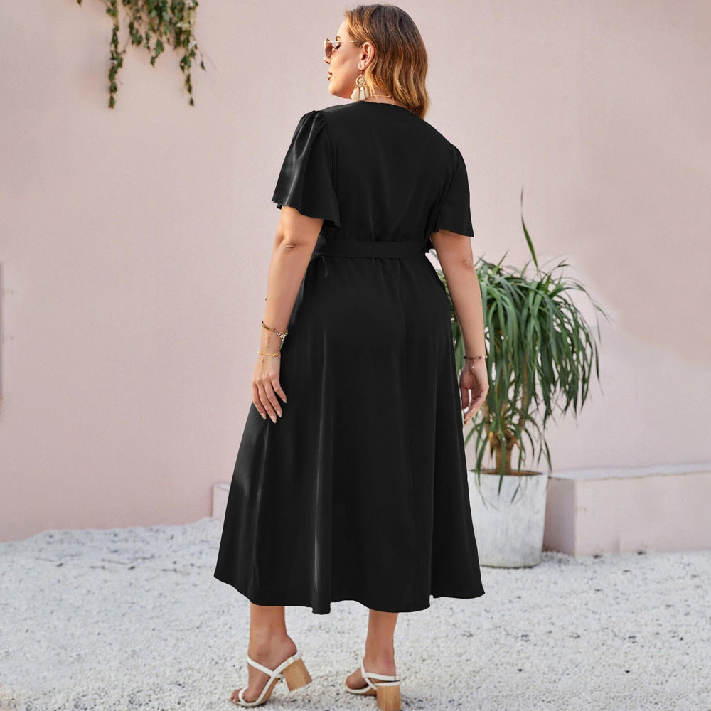Damen Wickelmaxikleid mit eleganter Drapierung und since Silhouette EB