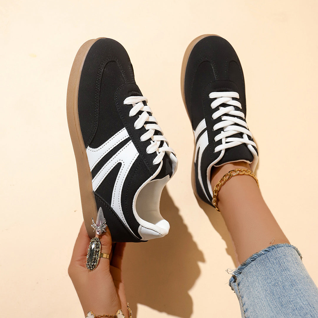 Damen sportliche Freizeitsneaker mit rutschfester Laufsohle und atmungsaktivem Obermaterial EB
