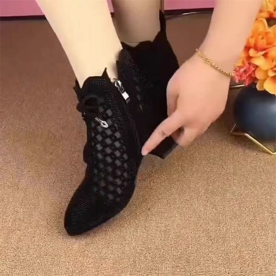 Damen Atmungsaktive Netze Stiefeletten EB