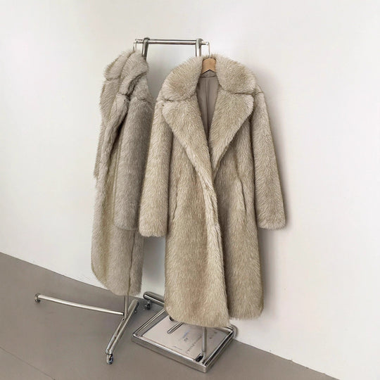 Damen Langhaarmantel für elegante Anlässe EB
