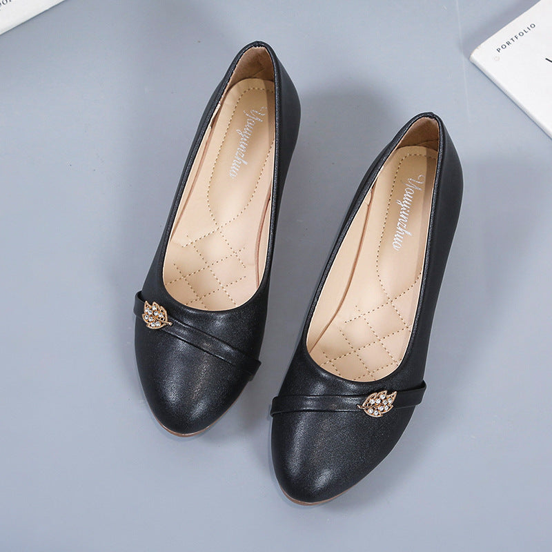 Damen Ballerinas mit eleganter Schmuckverzierung und bequemer Innensohle EB