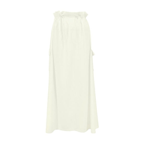 Damen Maxi-Rock mit elastischem Bund und praktischen Taschen EB