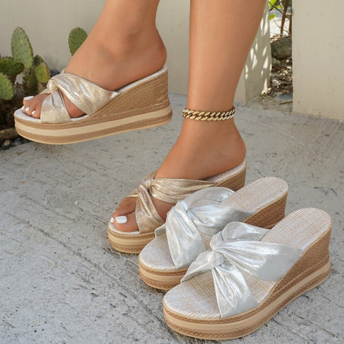 Damen Wedge-Sandalen mit elegantem Design und komfortablem Fußbett EB