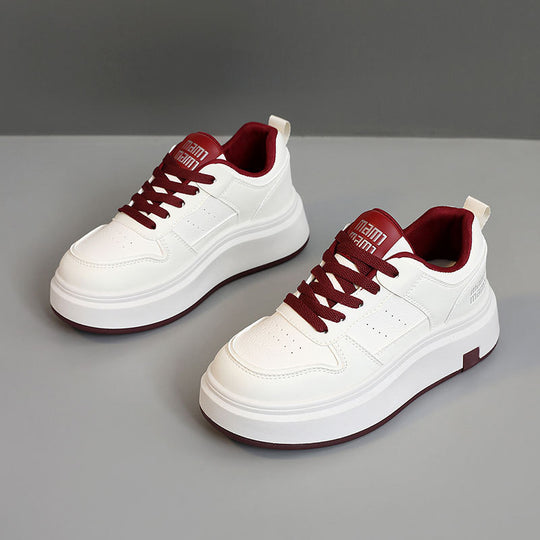 Damen sportive Plateau Sneakers mit atmungsaktivem Design und dämpfender Sohle EB
