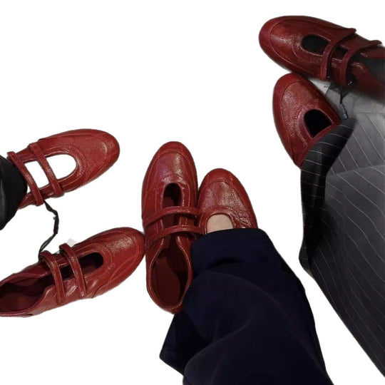 Damen Ballerina-Slipper mit verstellbarem Riemen und komfortablem Innenfutter EB