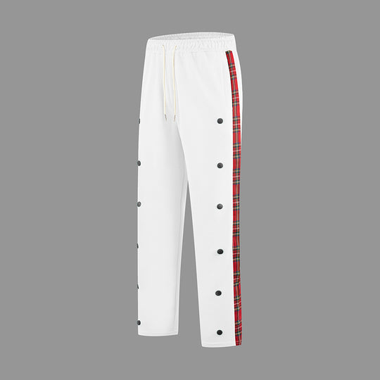 Herren Sportliche Jogginghose mit Druckknopf-Design und elastischem Bund EB
