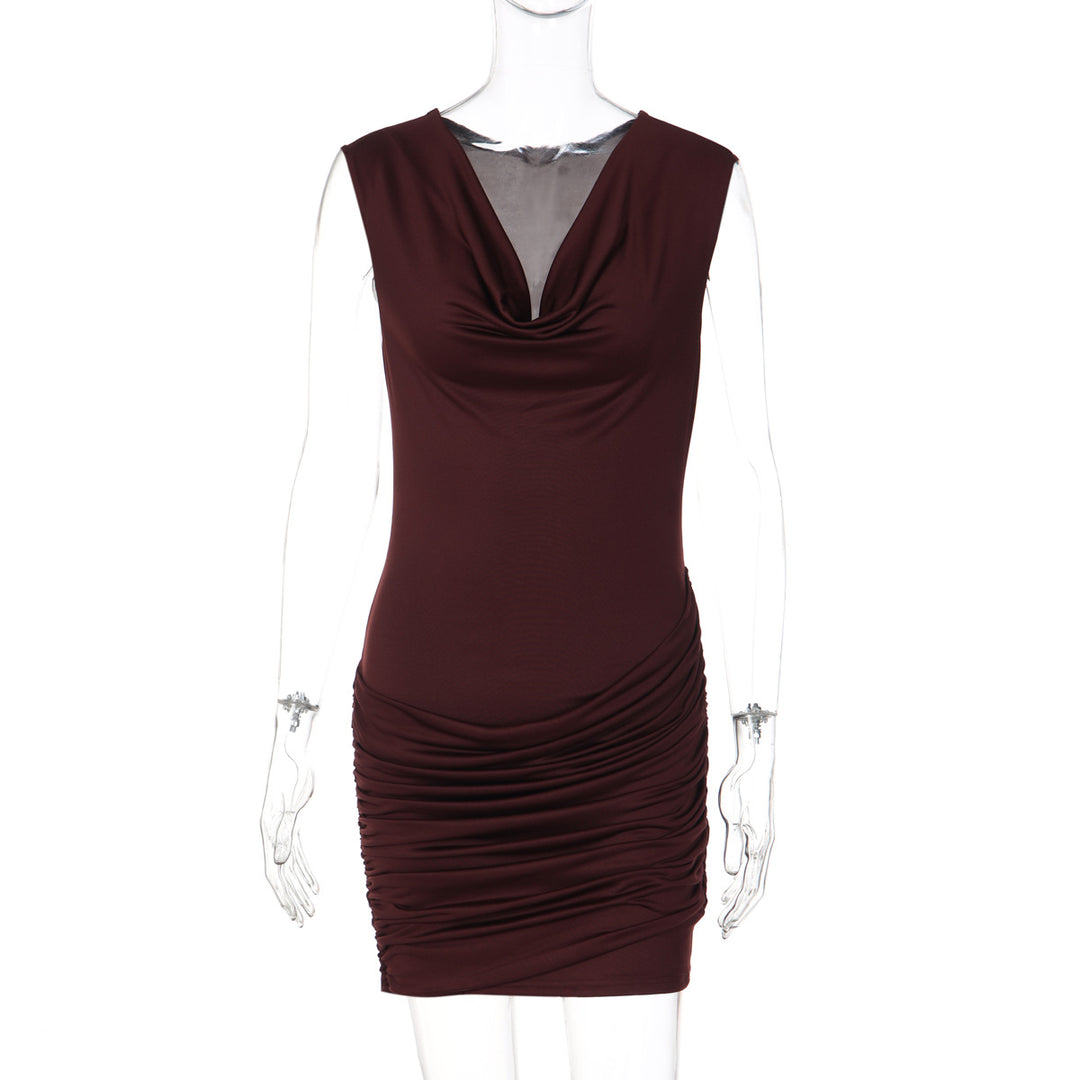 Damen Figurbetontes Wickelkleid EB
