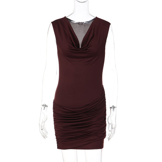 Damen Figurbetontes Wickelkleid EB