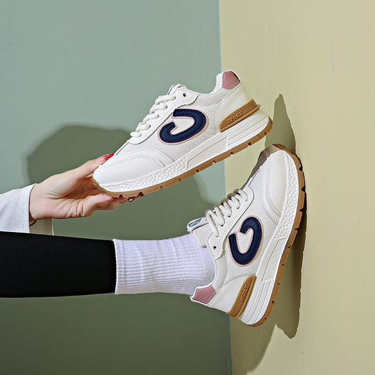 Damen modische Sneakers mit atmungsaktiver Oberfläche und dämpfender Sohle EB