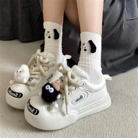 Damen Sportliche Sneaker mit modischem Textilobermaterial und klassischem Schnürsystem EB