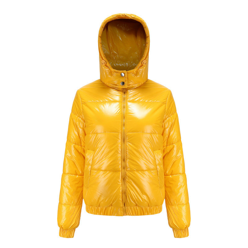 Damen glänzende Winterjacke EB