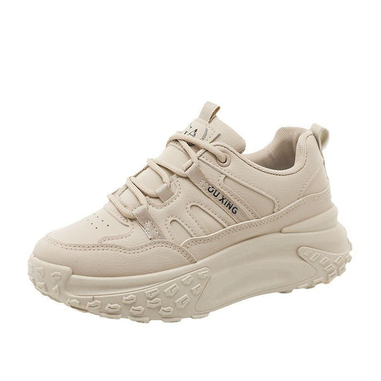 Damen Sportliche Chunky Sneakers mit gepolsterter Sohle und innovativem Schnürsystem EB