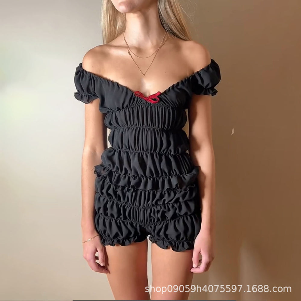Damen Off-Shoulder Sommeroverall EB