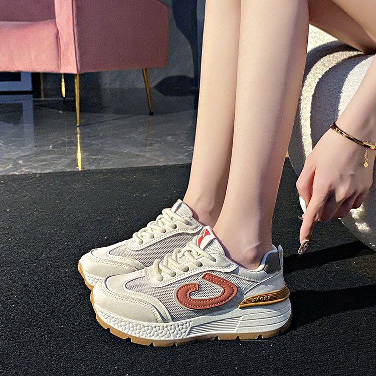 Damen Komfortable Sneakers mit atmungsaktivem Mesh-Obermaterial und dämpfender Sohle EB