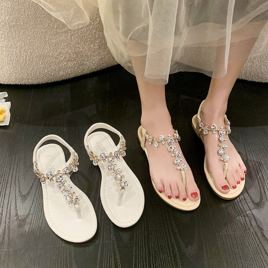 Damen Glitzernde Sandalen EB