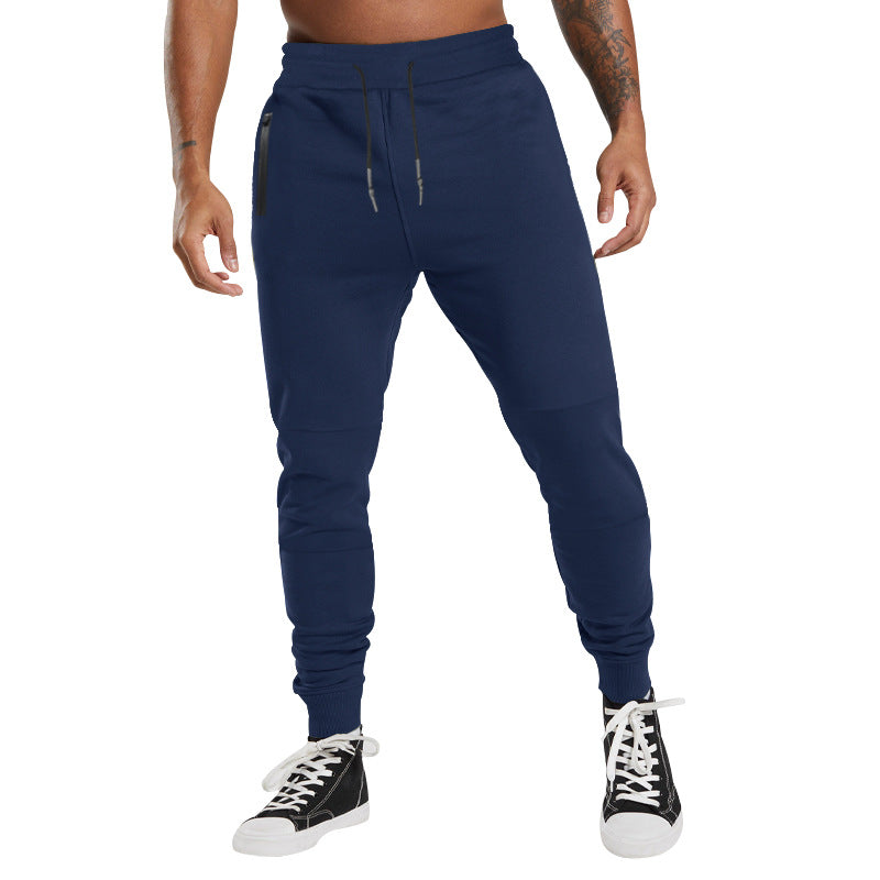 Herren Performance‑Tapered Joggerhose mit Reißverschluss‑Eingrifftaschen, elastischem Bund & gerippten Knöchelbündchen EB
