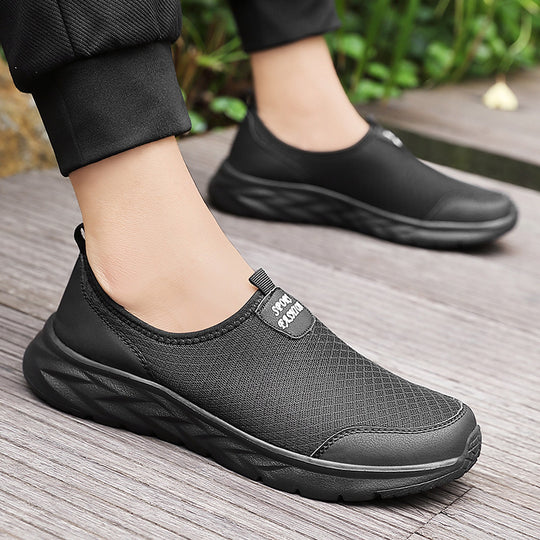 Damen Atmungsaktive Slip-On Sportschuhe mit rutschfester Sohle EB