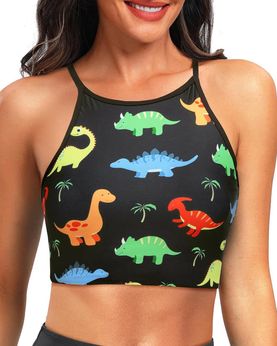 Damen Sportliches Crop-Top EB