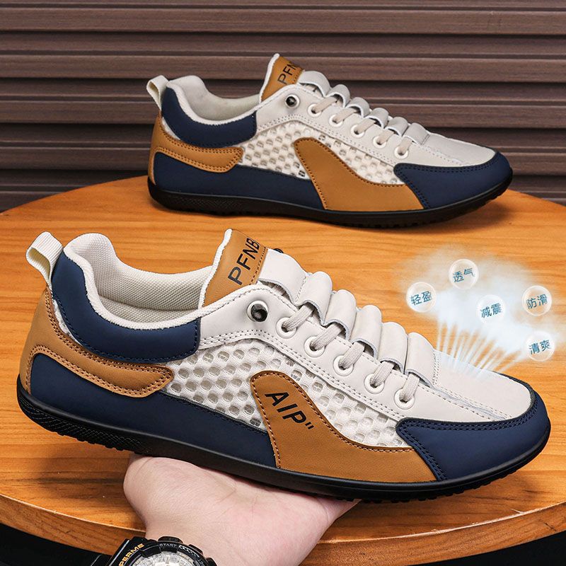 Herren Atmungsaktive Freizeitsneaker mit rutschfester Sohle und flexibler Fußbettgestaltung EB