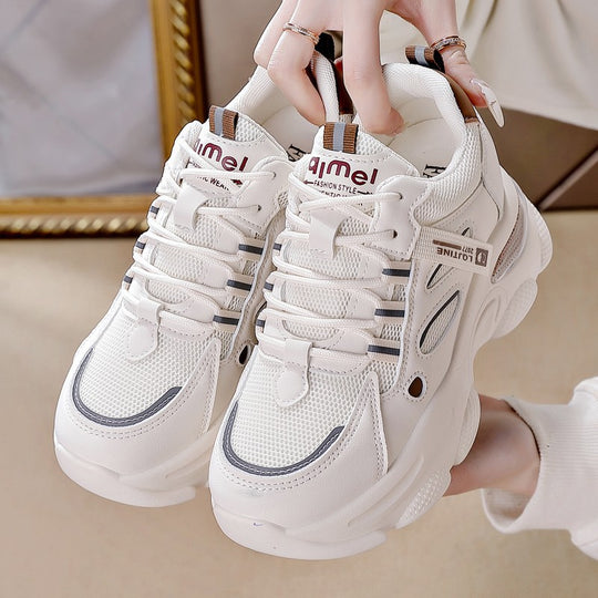 Damen Sportliche Sneaker mit atmungsaktiver Mesh-Oberfläche und komfortabler Sohle EB