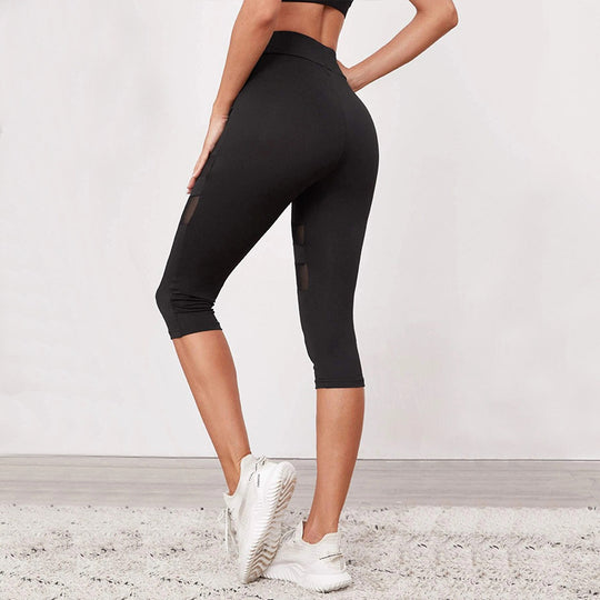 Damen Fitness-Leggings mit innovativen Mesh-Einsätzen EB