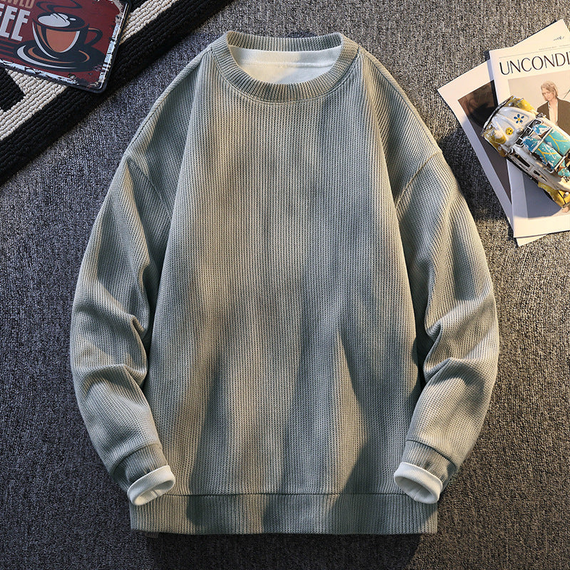 Damen Sweatshirt mit Rippstruktur und bequemen Schnitt EB