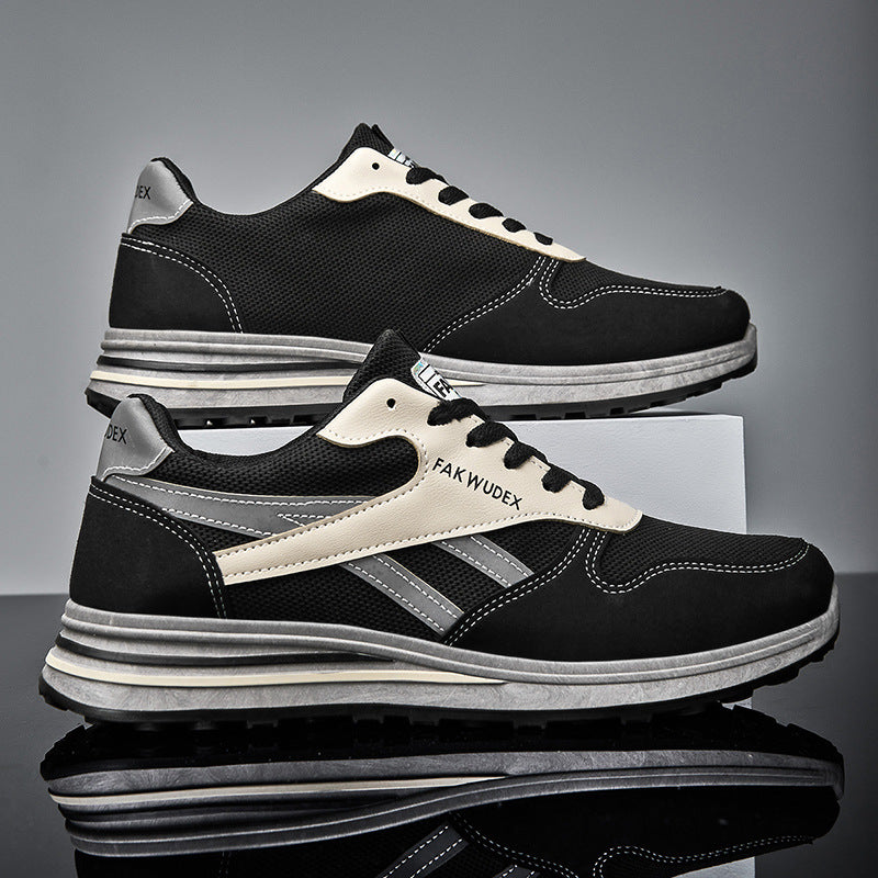 Damen Sportliche Sneaker mit atmungsaktiver Mesh-Oberfläche und gepolsterter Sohle EB