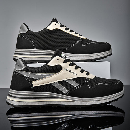 Damen Sportliche Sneaker mit atmungsaktiver Mesh-Oberfläche und gepolsterter Sohle EB