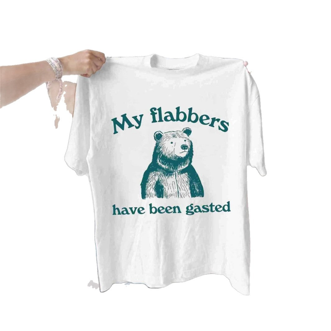 Damen T-Shirt mit humorvollem Bärenmotiv und inspirierendem Schriftzug EB