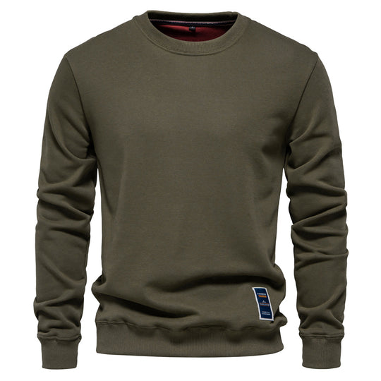 Herren Sweatshirt mit klassischem Rundhalsausschnitt EB