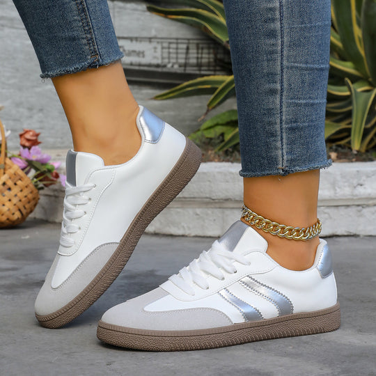 Damen Sportliche Sneakers mit eleganten Metallic-Details EB