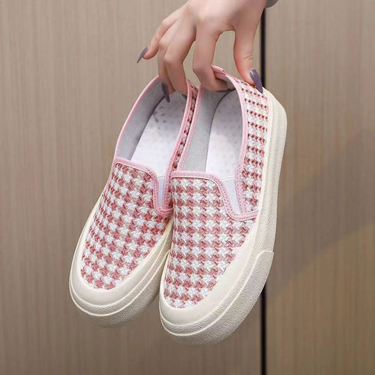 Damen Gemütliche Slipper mit innovativem Karomuster EB