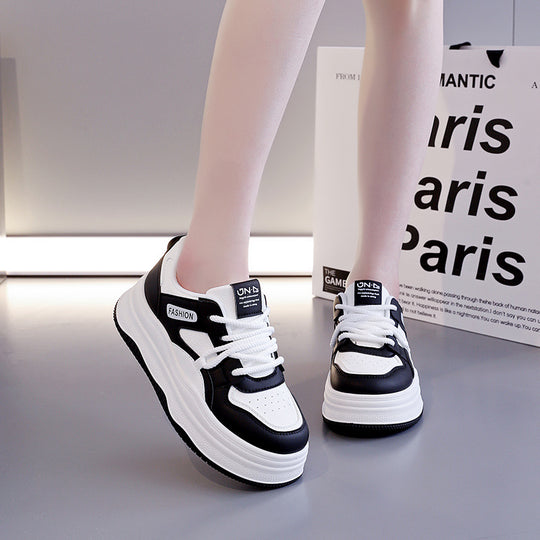 Damen Sportliche Chunky Sneakers mit luftdurchlässigem Obermaterial und stoßdämpfendem Design EB