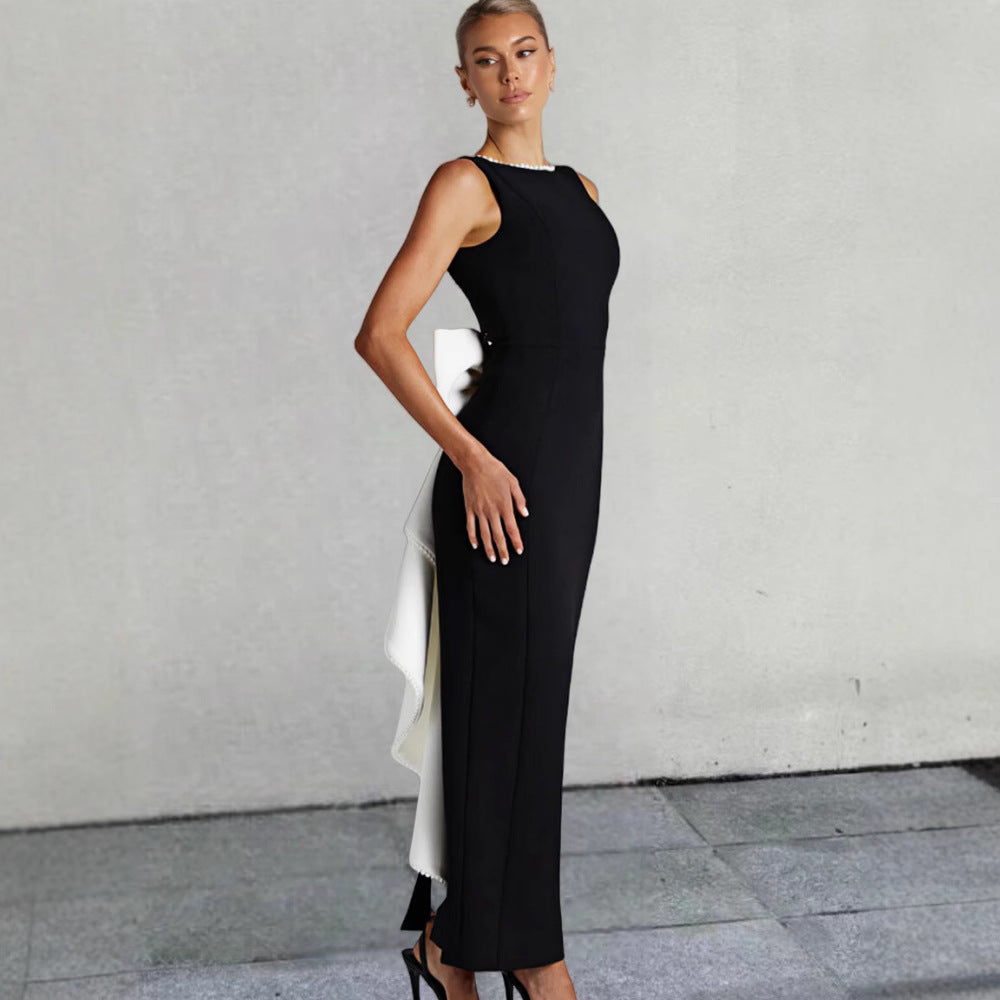 Damen Elegantes Maxikleid mit strukturierter Silhouette und stilvollem Design EB