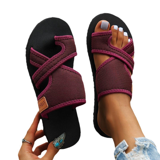 Damen Komfortable Kreuzband-Sandalen EB