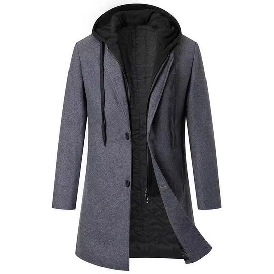 Damen modischer Parka mit abnehmbarer Kapuze EB