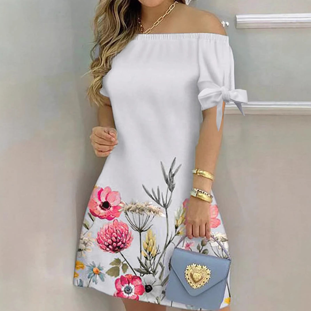 Damen Off-Shoulder Kleid EB
