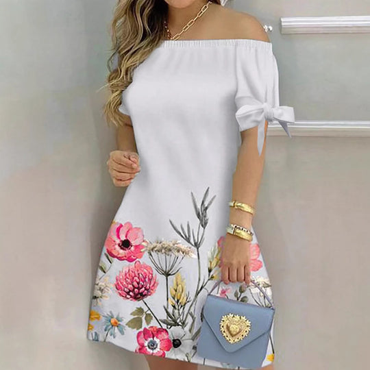 Damen Off-Shoulder Kleid EB