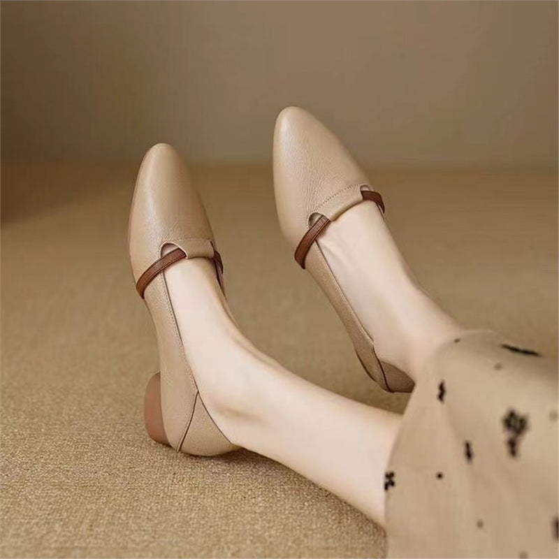Damen Elegante Sling-Pumps mit modischem Riemchen und geschwungenem Absatz EB