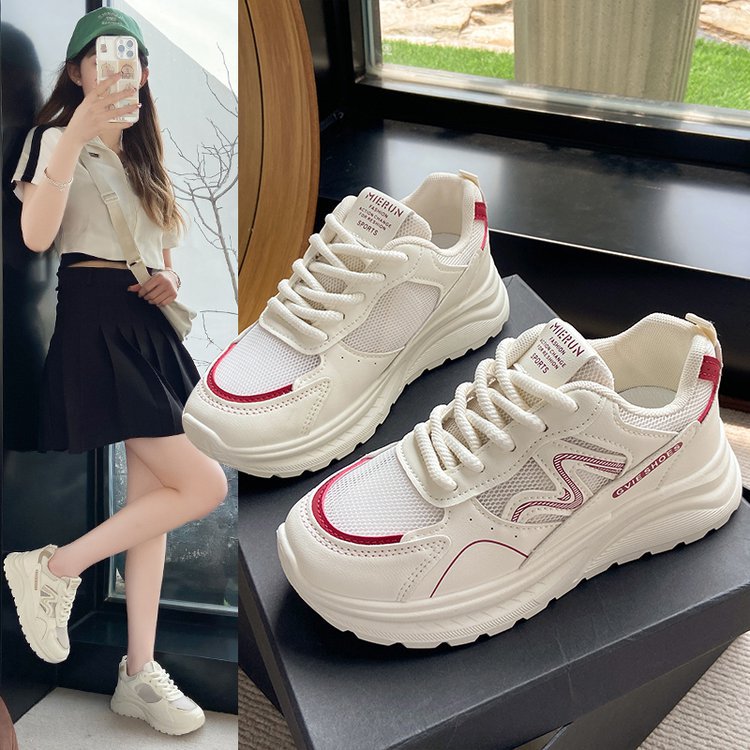 Damen Sportliche Sneakers mit atmungsaktiver Mesh-Oberfläche und komfortabler Dämpfung EB