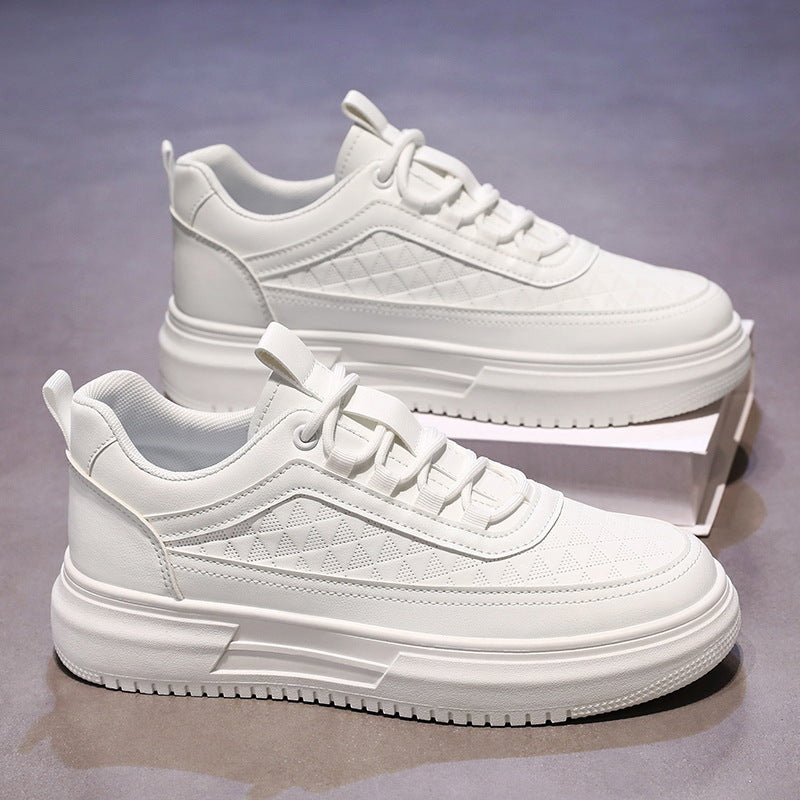Damen modische Plattform Sneakers mit strukturiertem Obermaterial und komfortabler Sohle EB