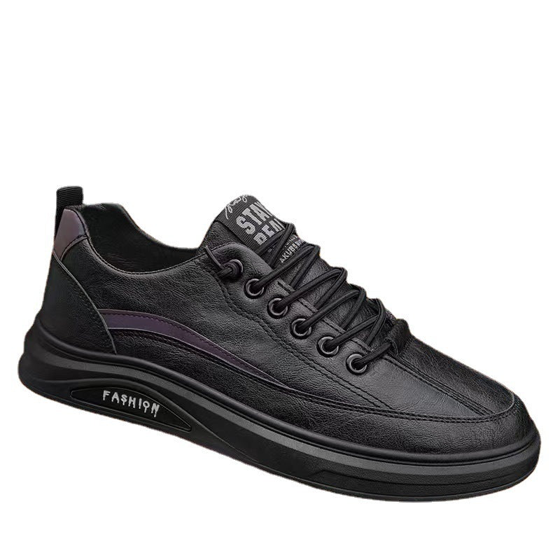 Damen Sportliche Sneaker aus hochwertigem Leder mit stoßdämpfender Sohle EB